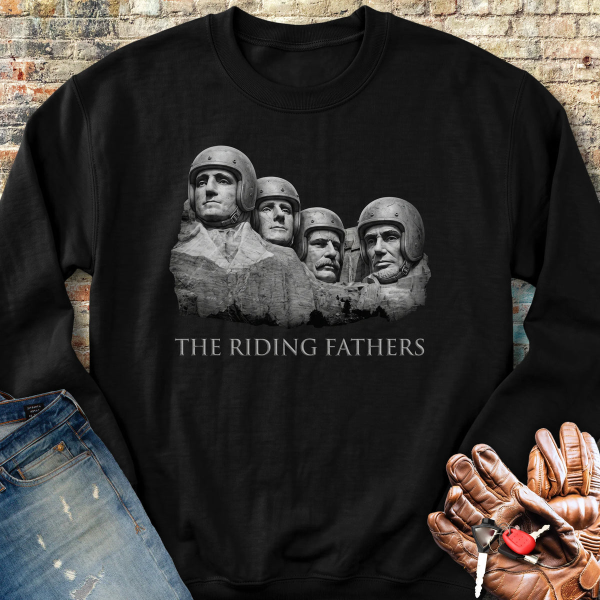 Riding Fathers Sweatshirt - Black