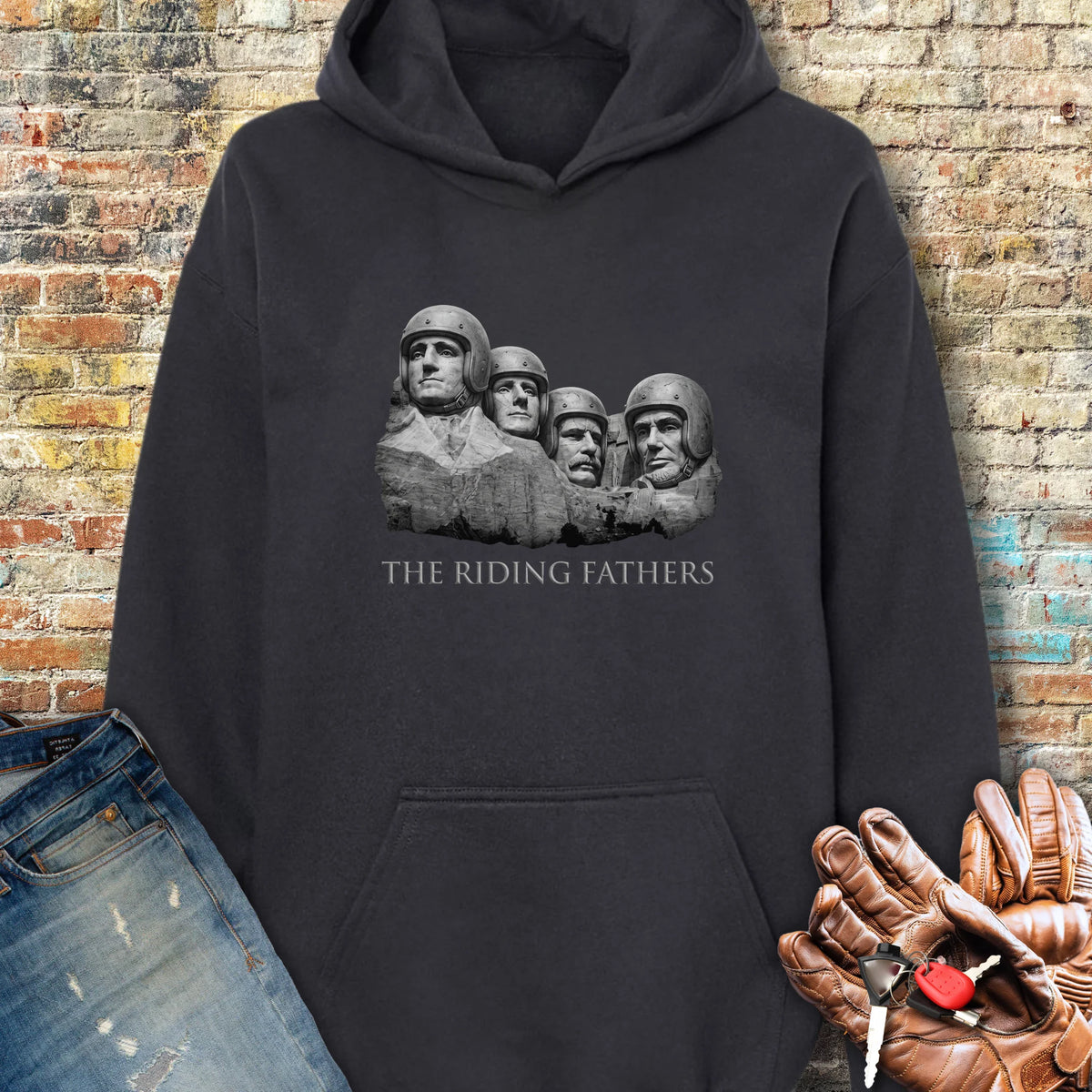 Riding Fathers Hoodie - Black