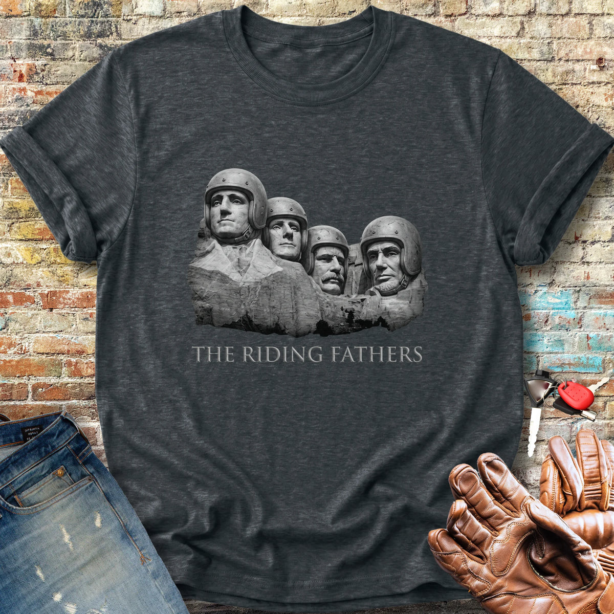 Riding Fathers Classic T-Shirt - Dark Heather
