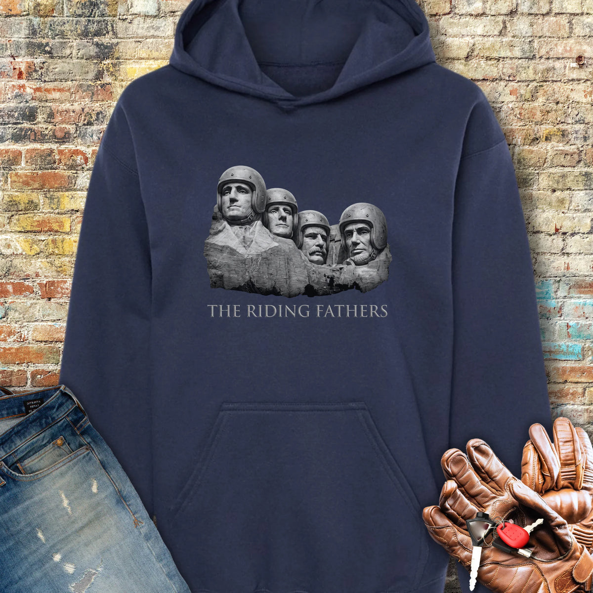 Riding Fathers Hoodie - Navy