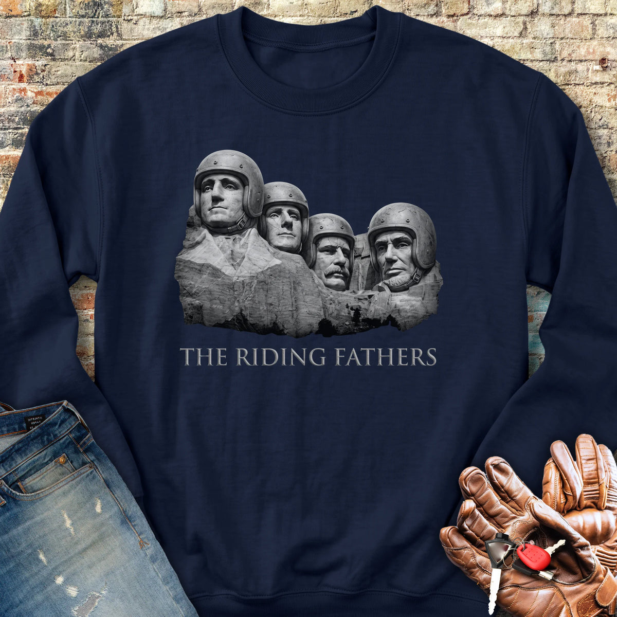 Riding Fathers Sweatshirt - Navy