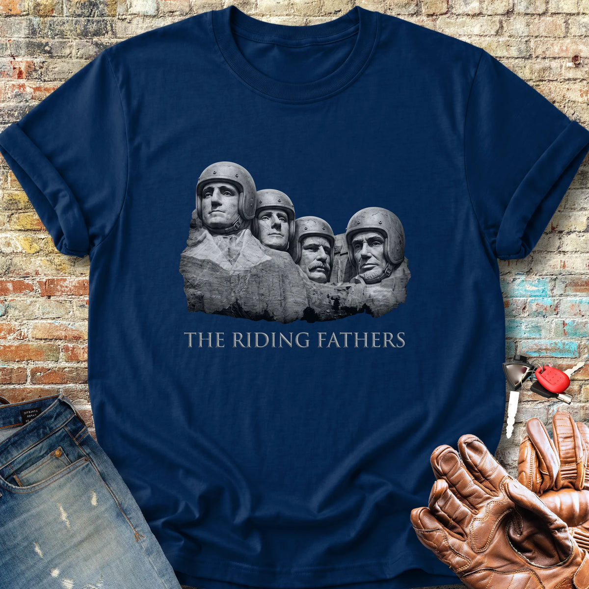 Riding Fathers Classic T-Shirt - Navy