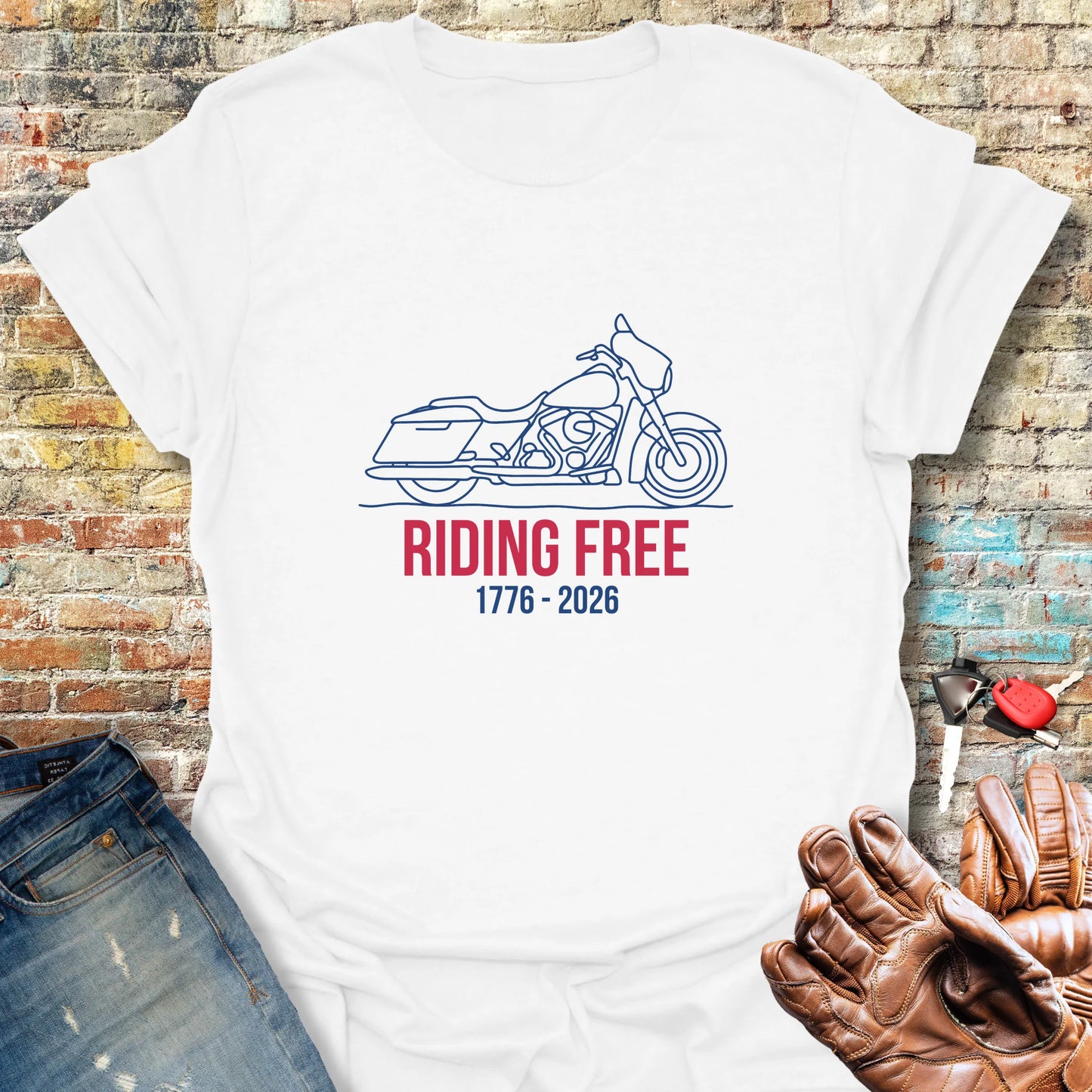 Riding Free 250th T-Shirt - White