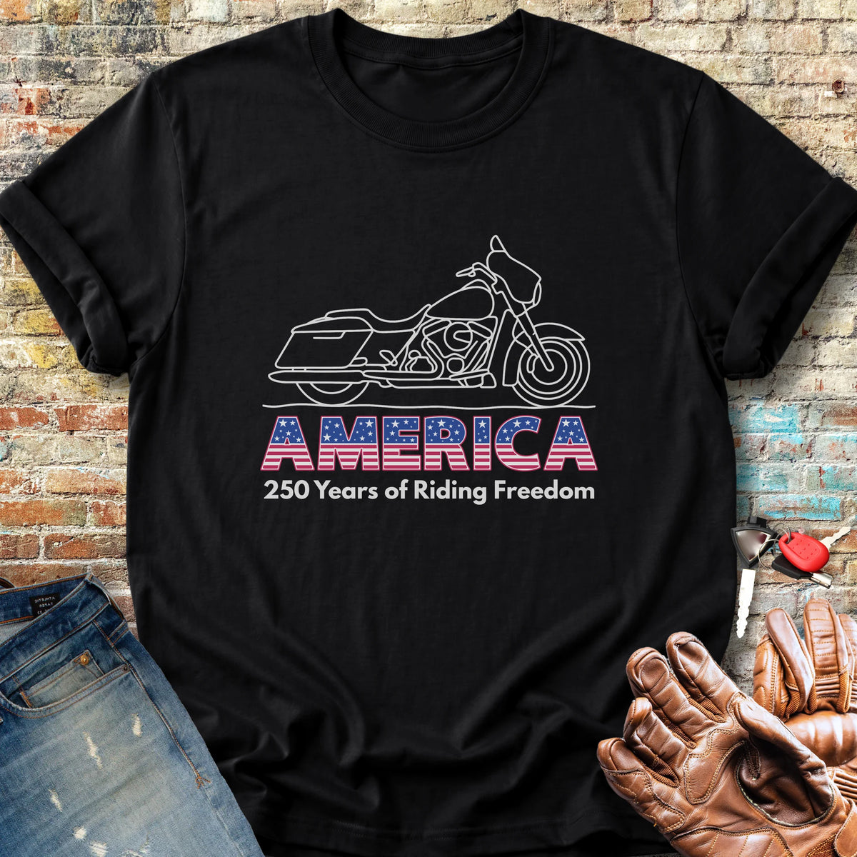 Riding Freedom 250 Classic T-Shirt - Black
