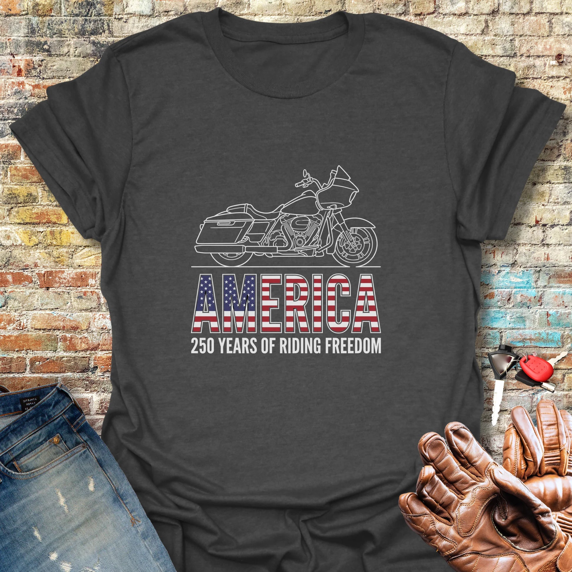 Riding Freedom 250 T-Shirt - Dark Heather