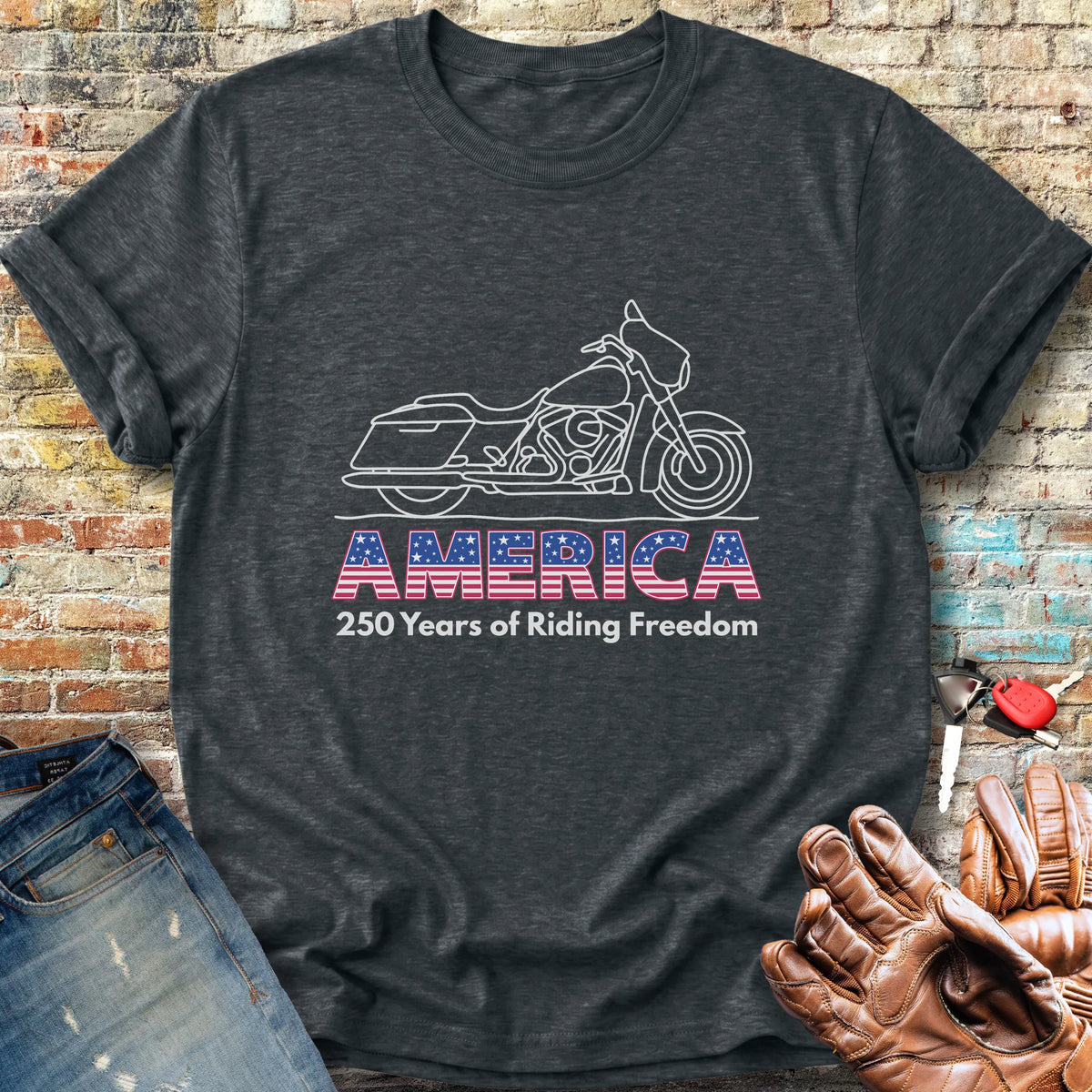 Riding Freedom 250 Classic T-Shirt - Dark Heather