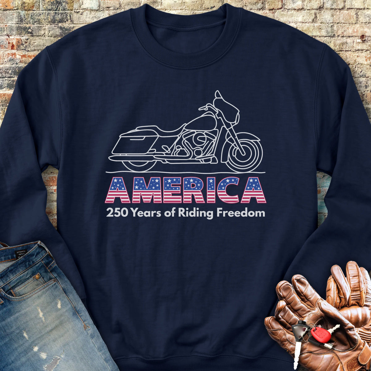 Riding Freedom 250 Sweatshirt - Navy