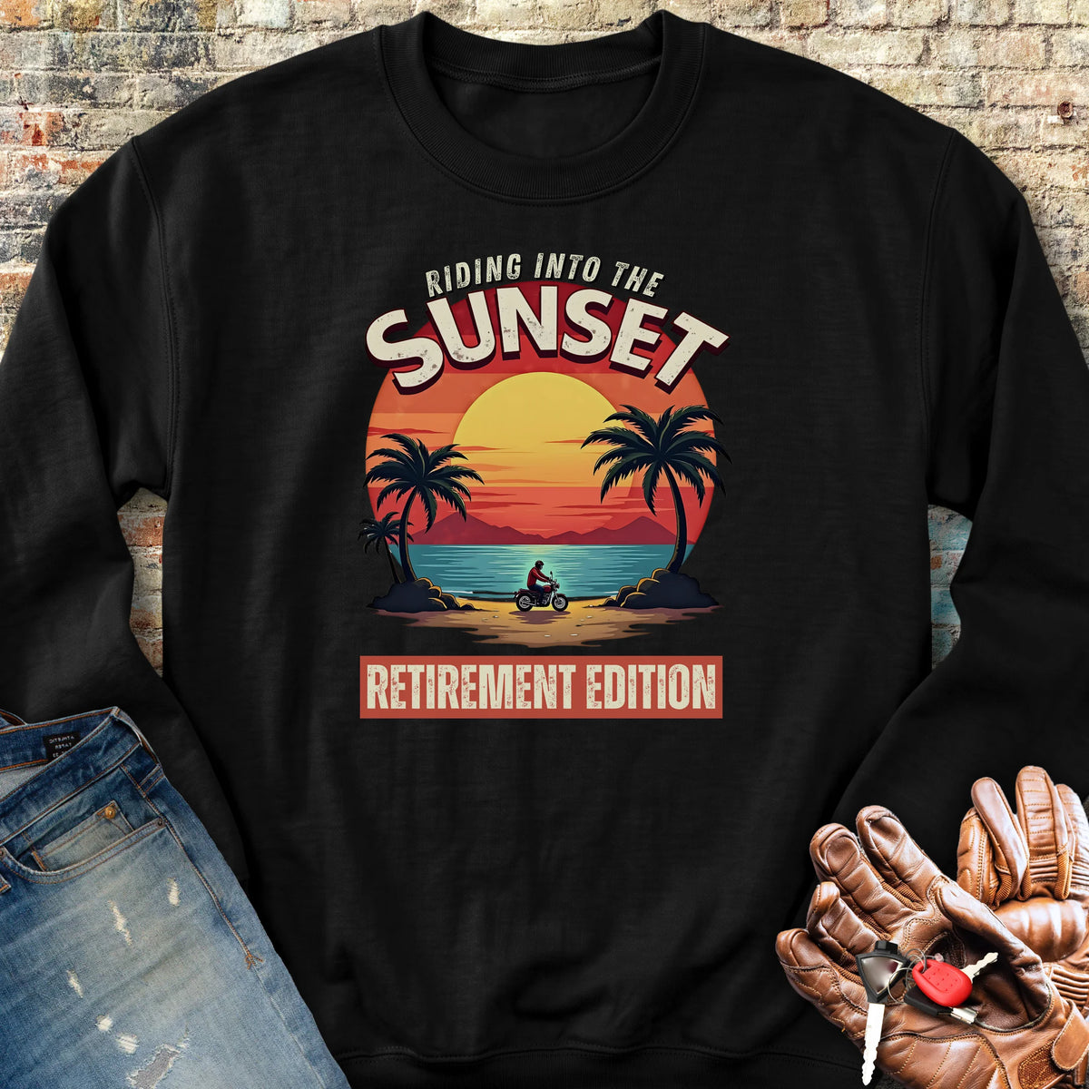 Riding Into The Sunset Sweatshirt - Black