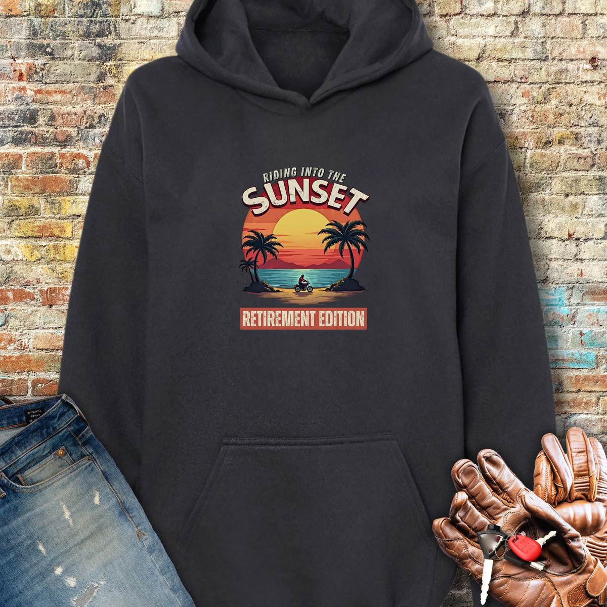 Riding Into The Sunset Hoodie - Black