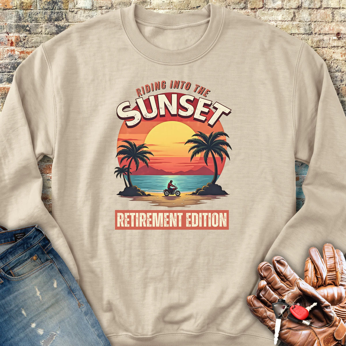 Riding Into The Sunset Sweatshirt - Sand