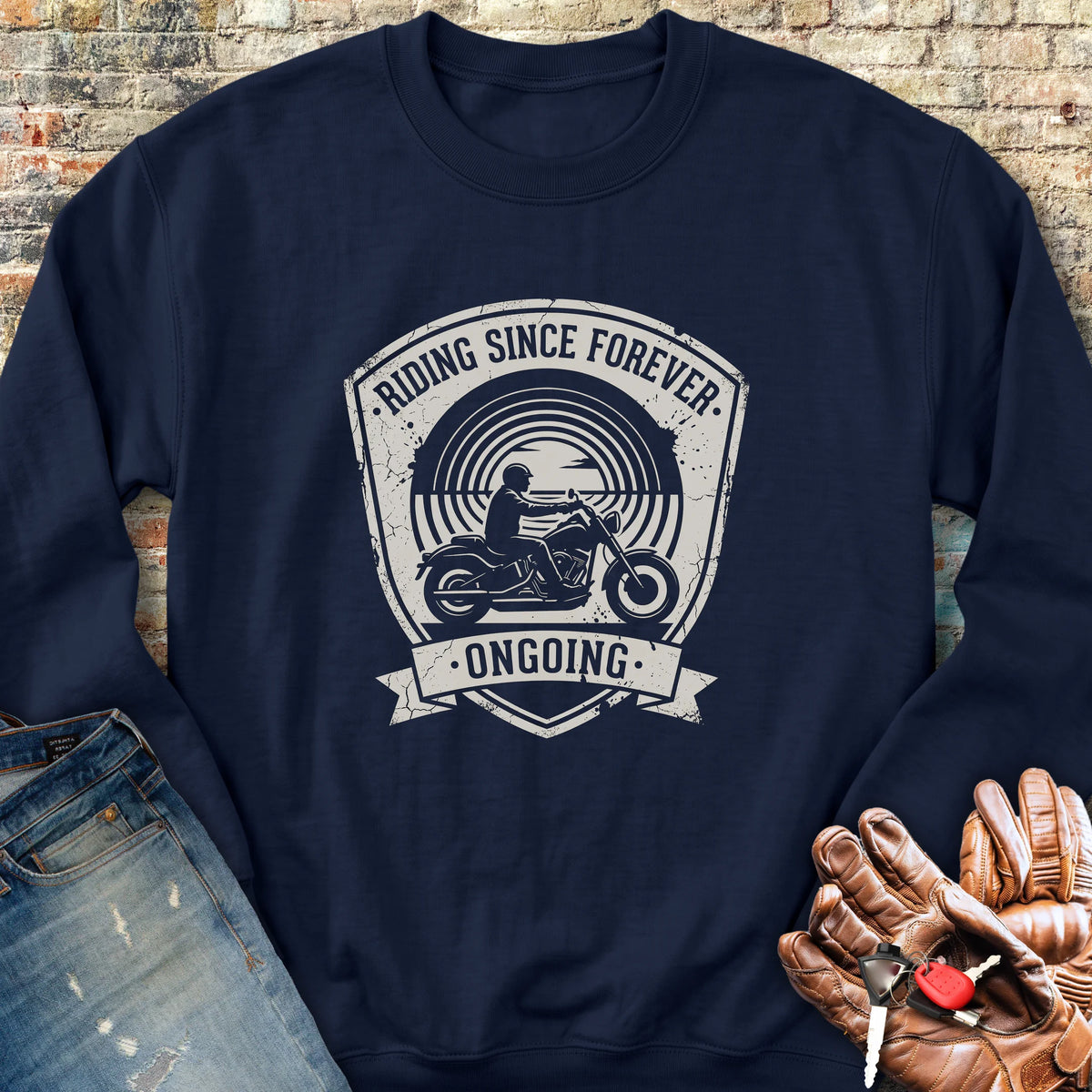 Riding Since Forever Sweatshirt - Navy