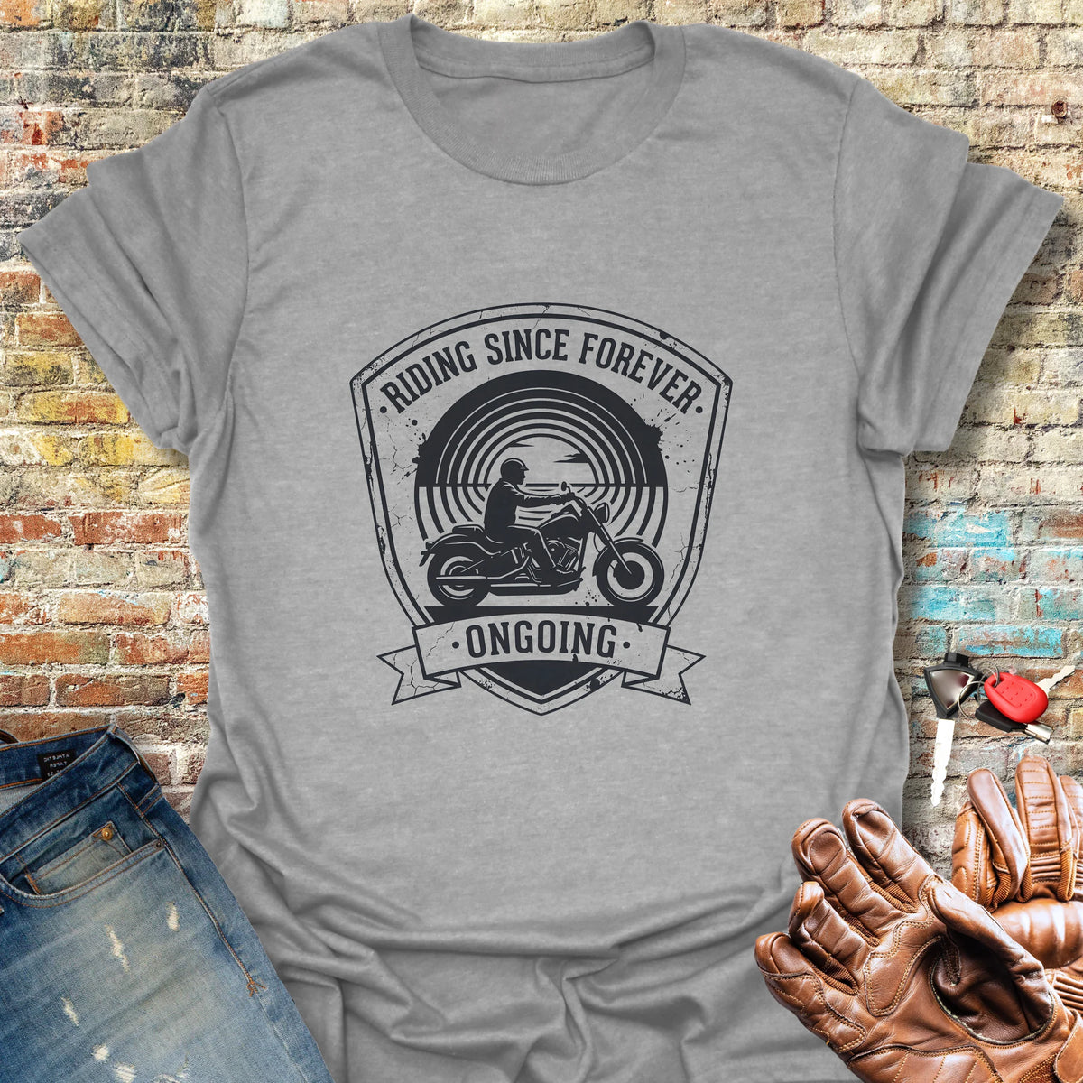Riding Since Forever Softstyle T-Shirt - Sport Grey