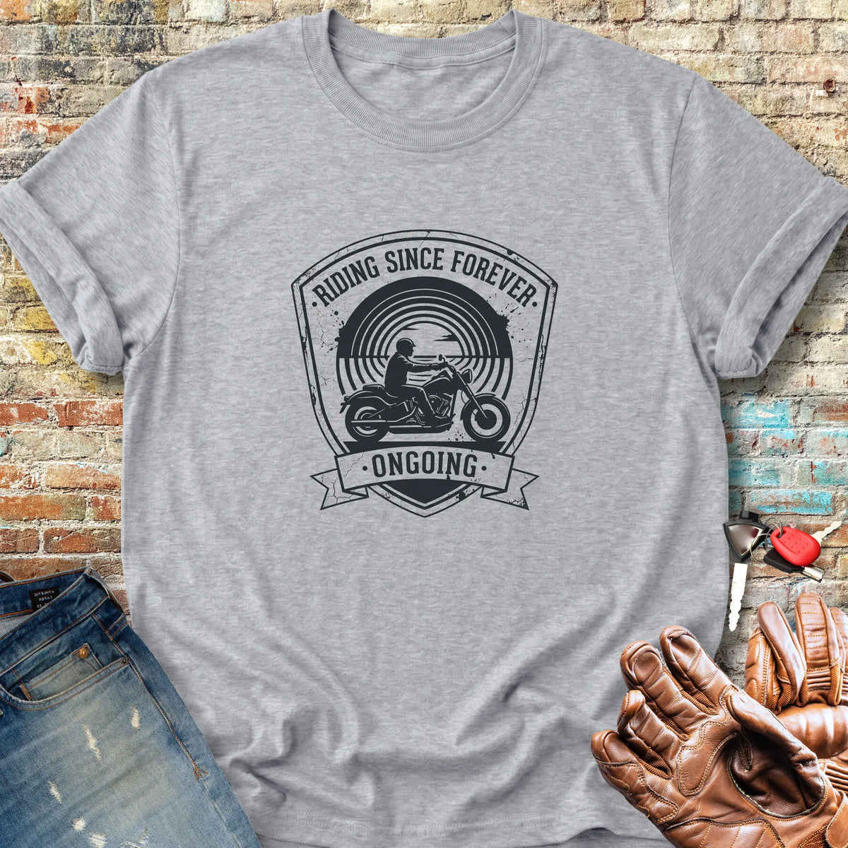 Riding Since Forever Classic T-Shirt - Sport Grey