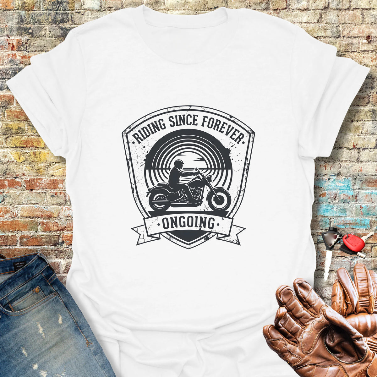 Riding Since Forever Softstyle T-Shirt - White