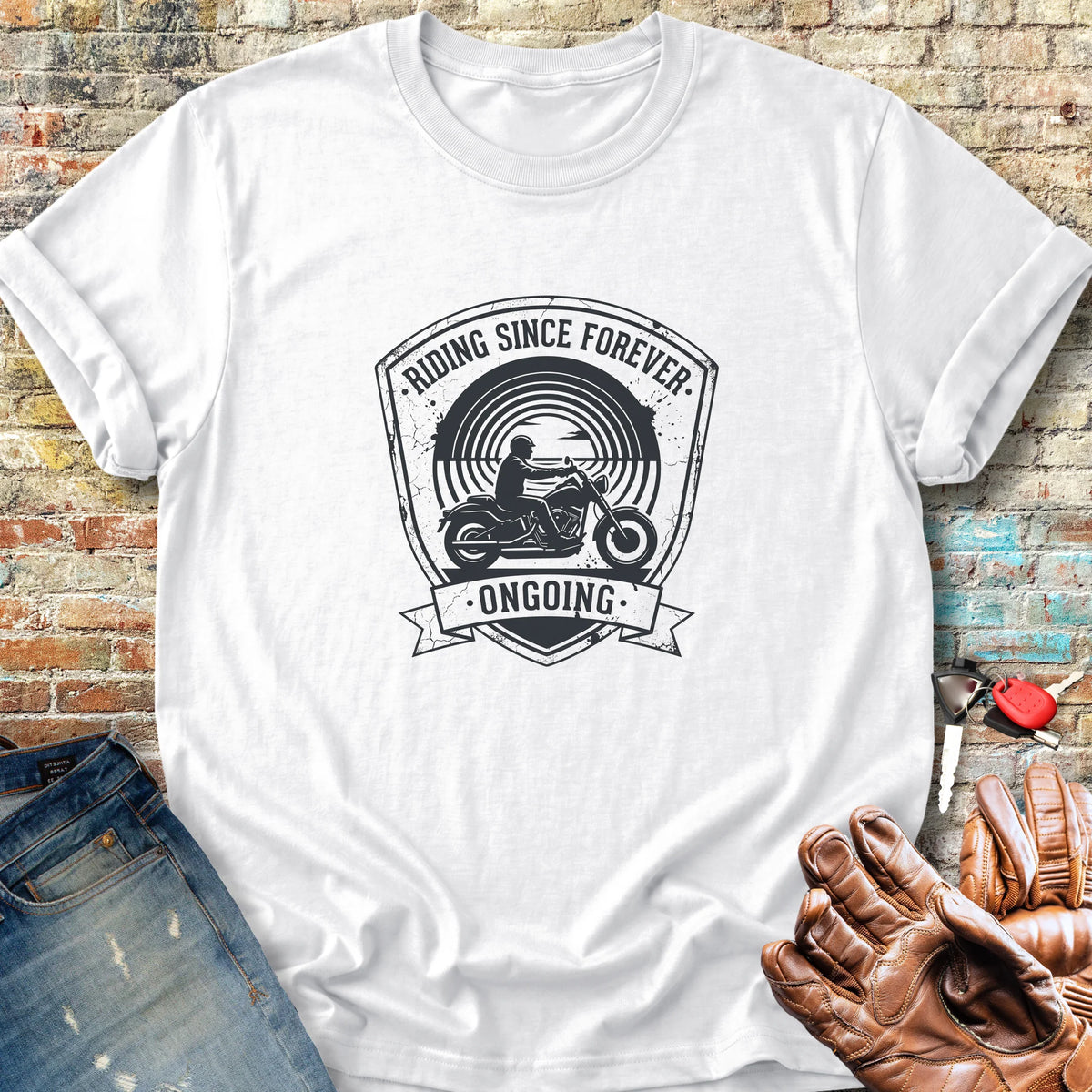 Riding Since Forever Classic T-Shirt - White