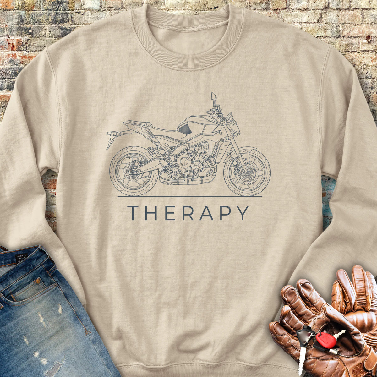 Riding Therapy Sweatshirt - Sand