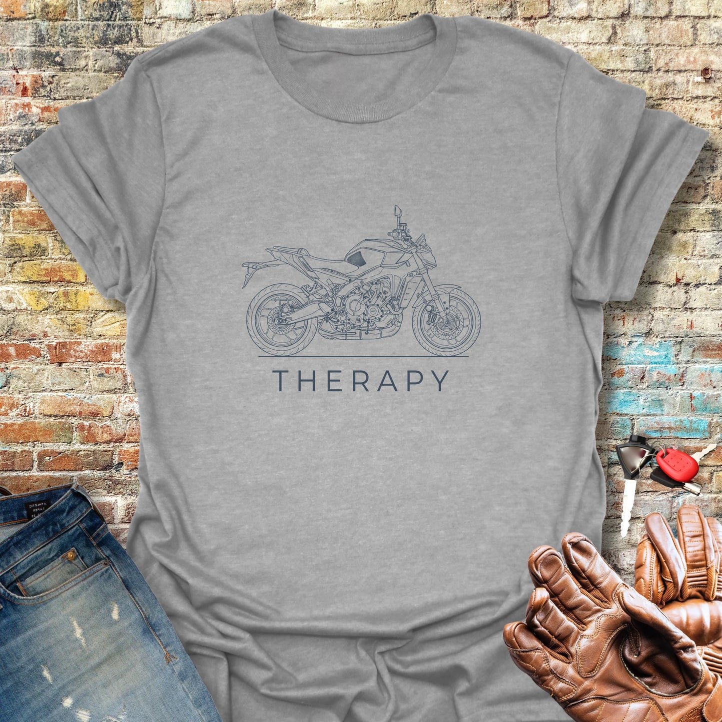 Riding Therapy T-Shirt - Sport Grey