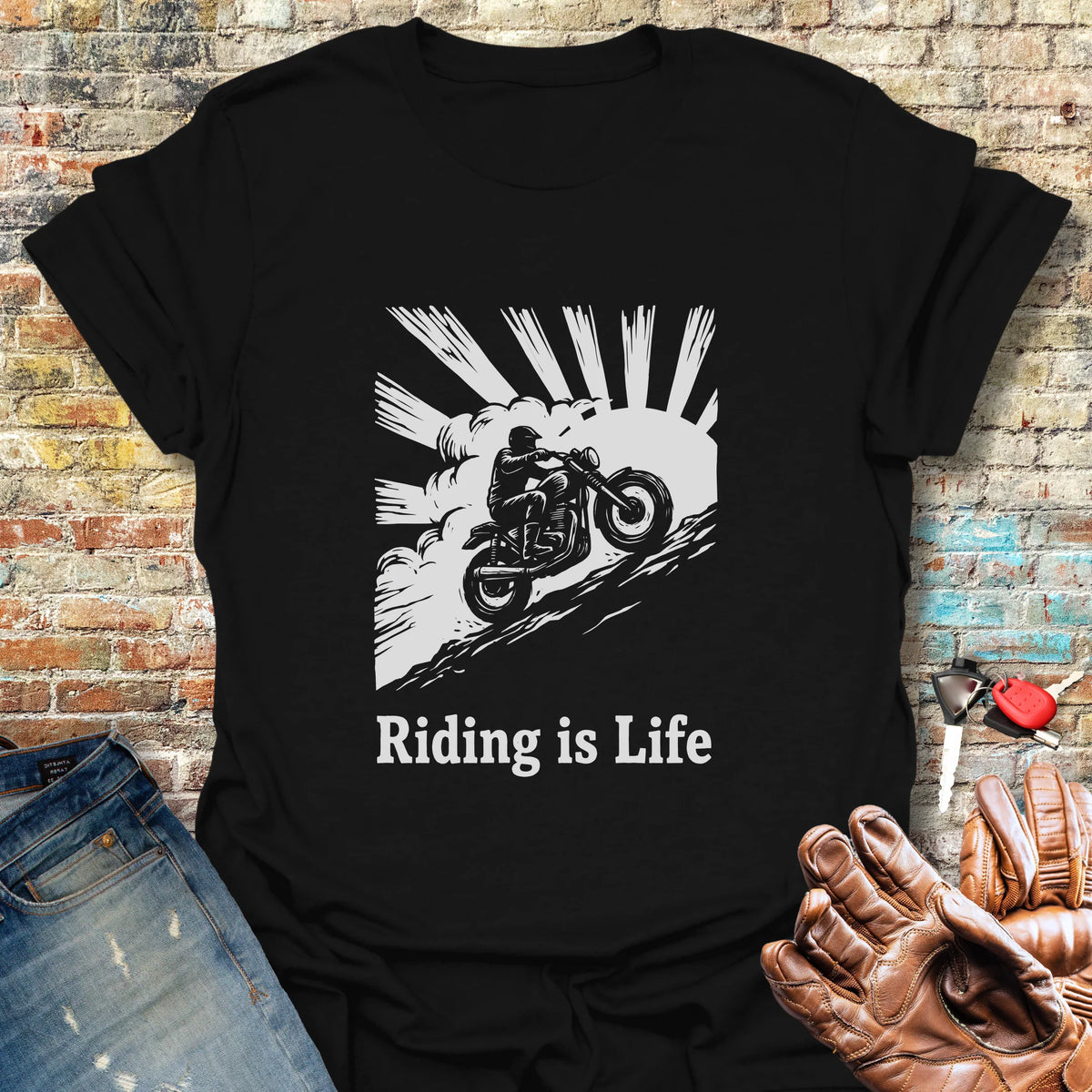 Rising Ridge Softstyle T-Shirt - Black