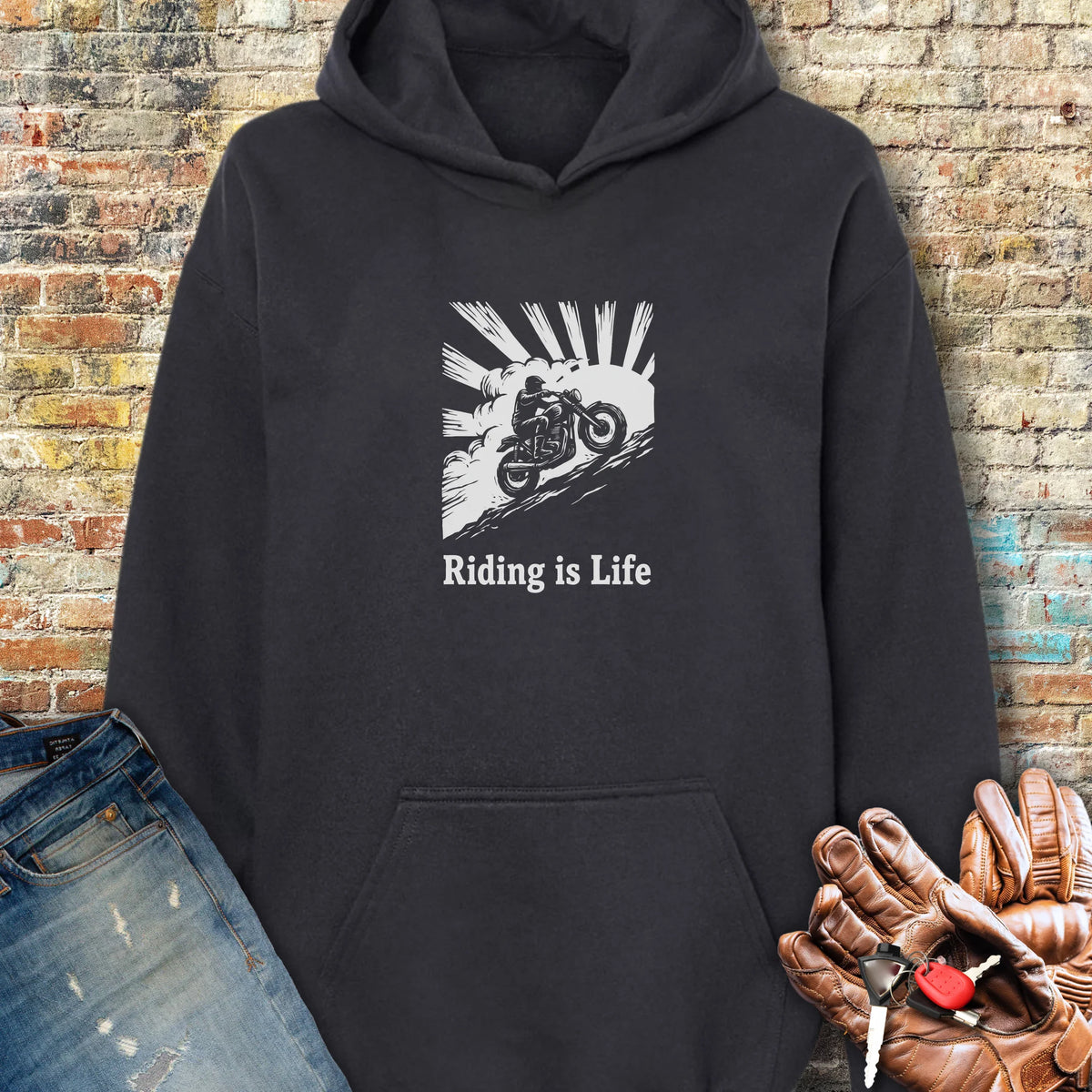 Rising Ridge Hoodie - Black