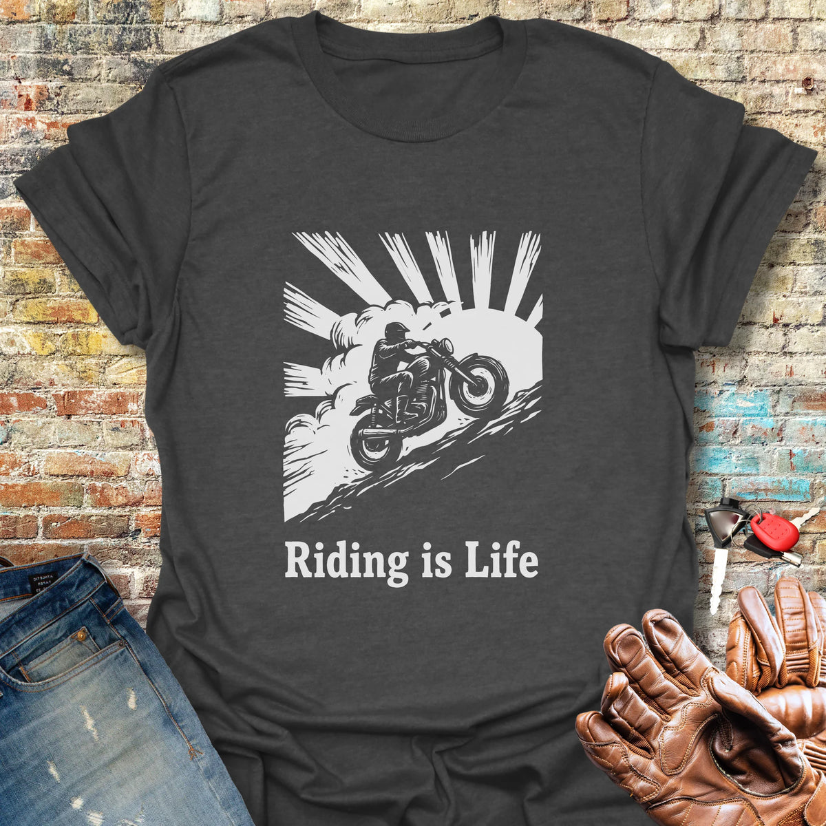 Rising Ridge Softstyle T-Shirt - Dark Heather