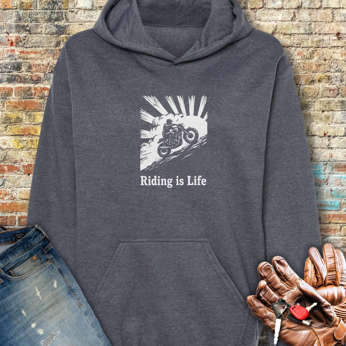 Rising Ridge Hoodie - Dark Heather