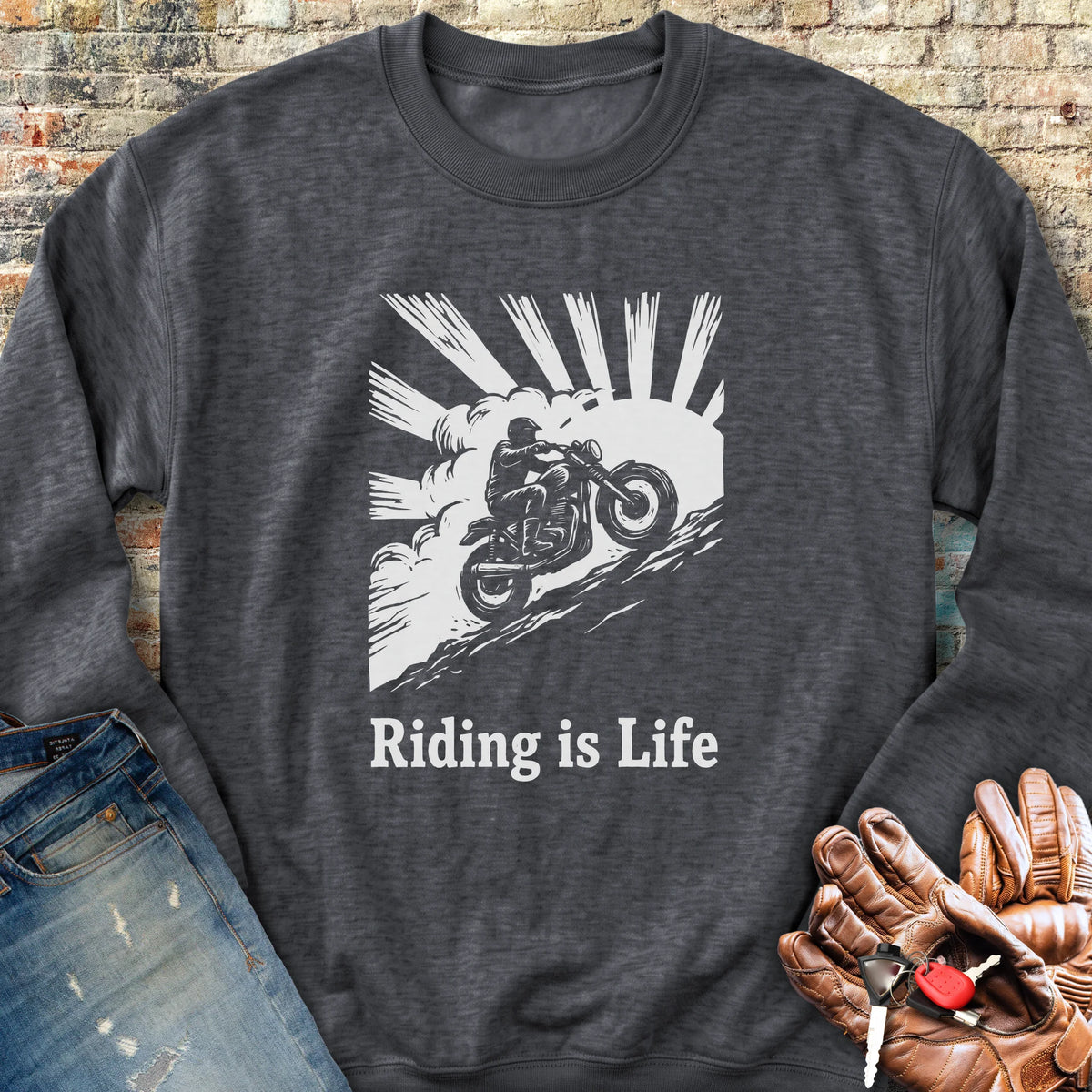 Rising Ridge Sweatshirt - Dark Heather