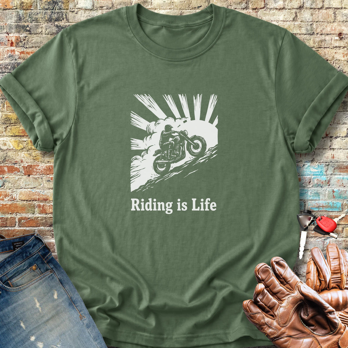 Rising Ridge Classic T-Shirt - Military Green