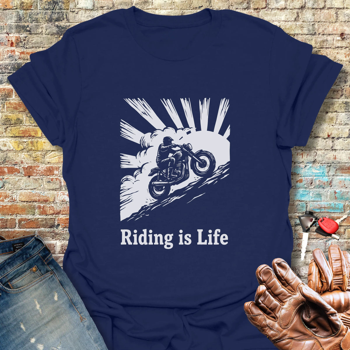 Rising Ridge Softstyle T-Shirt - Navy