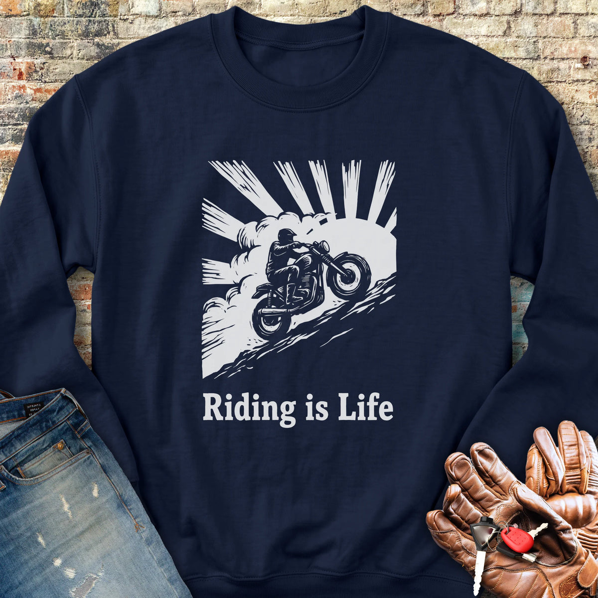 Rising Ridge Sweatshirt - Navy