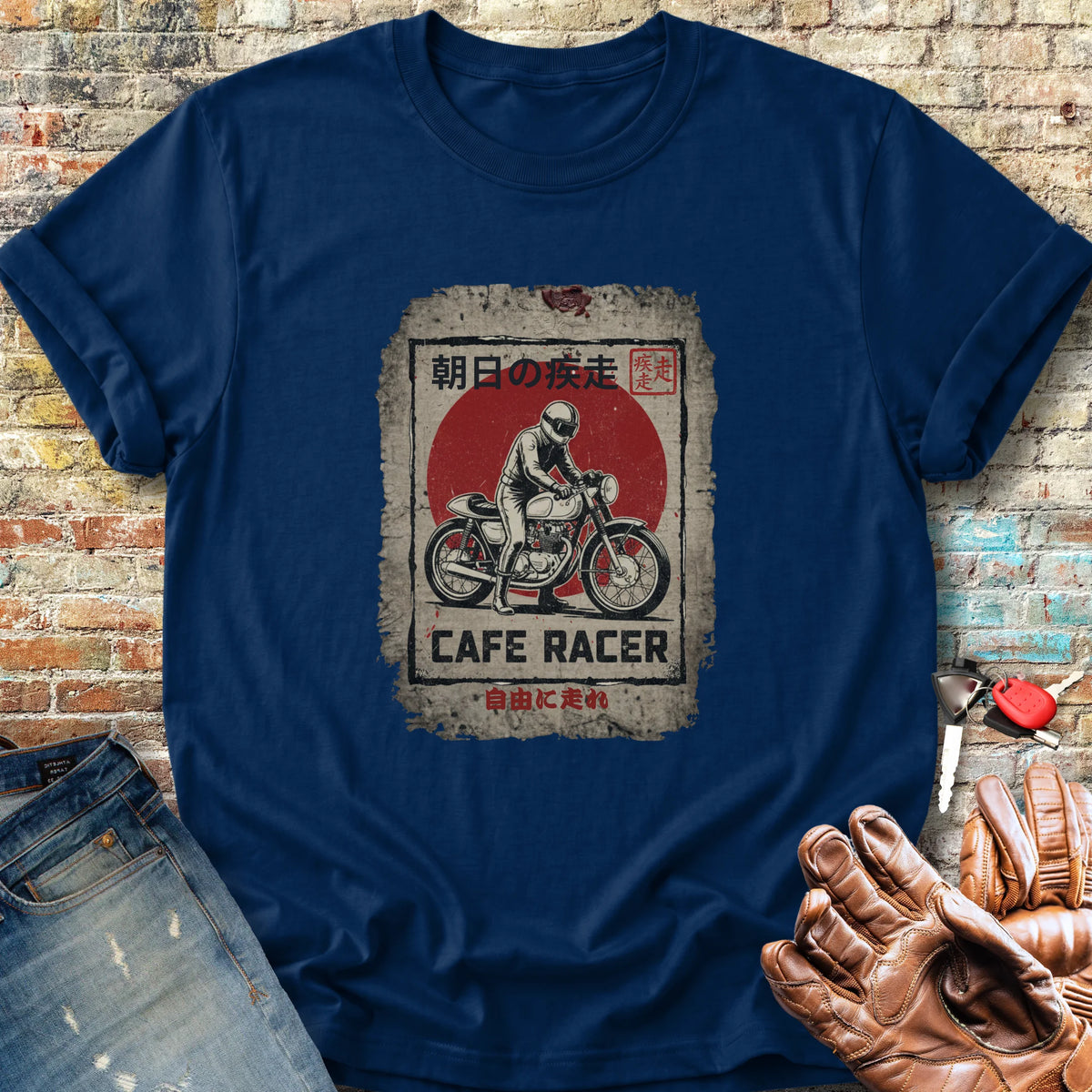 Rising Sun Racer Classic T-Shirt - Navy