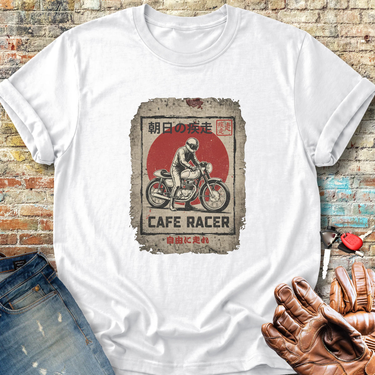 Rising Sun Racer Classic T-Shirt - White