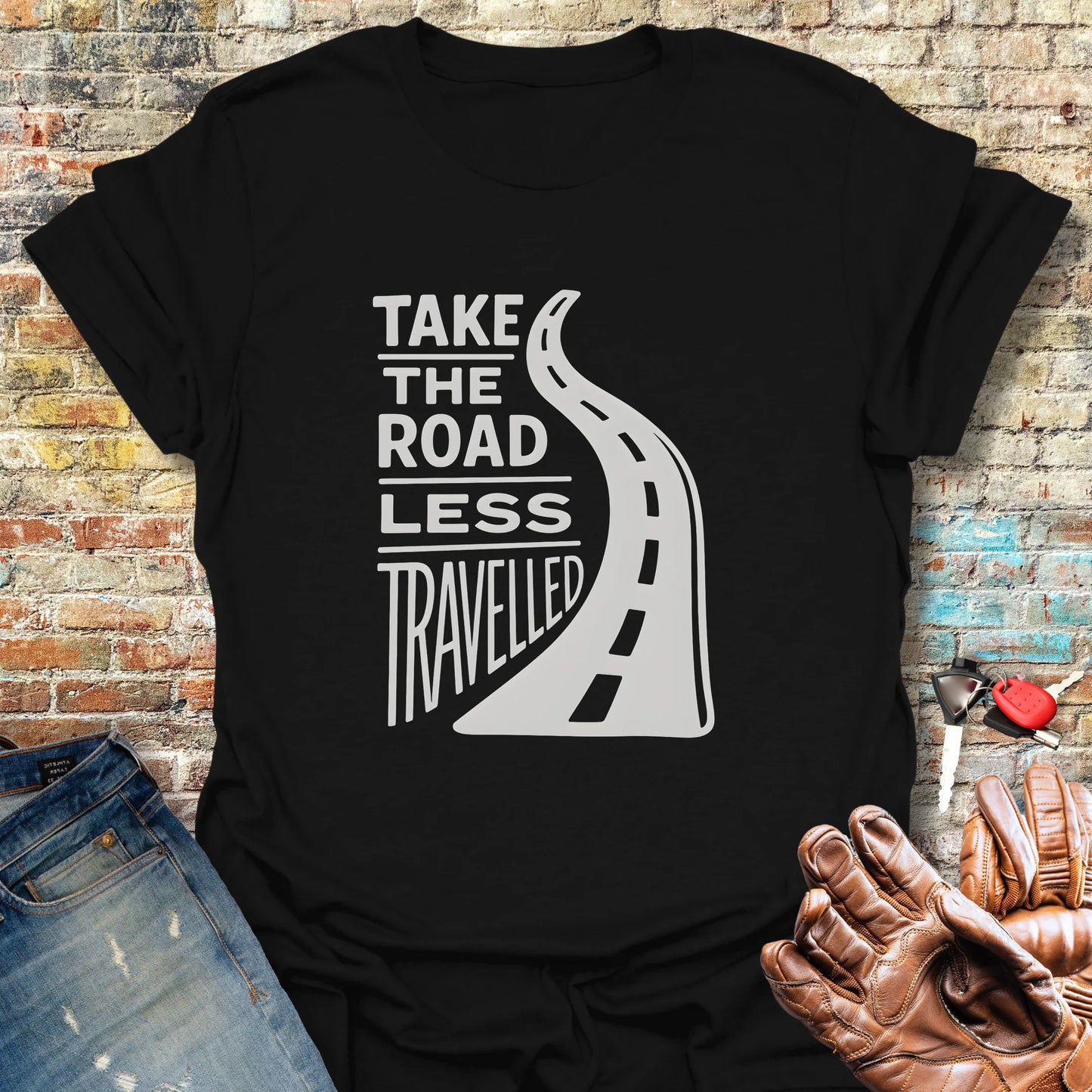 Road Less Travelled T-Shirt - Black