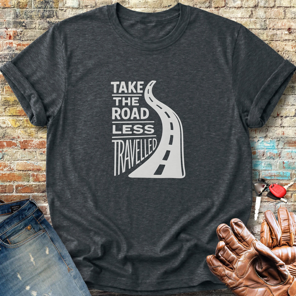 Road Less Travelled Classic T-Shirt - Dark Heather