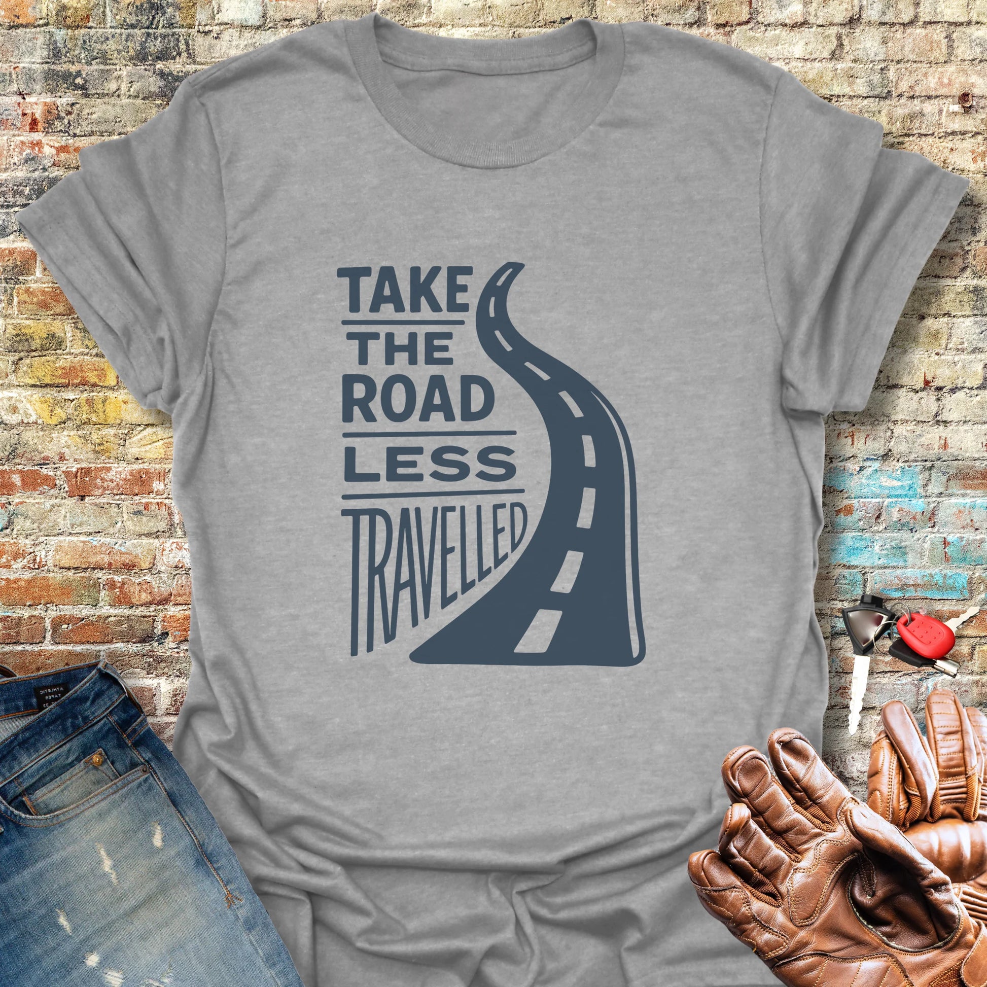 Road Less Travelled T-Shirt - Sport Grey