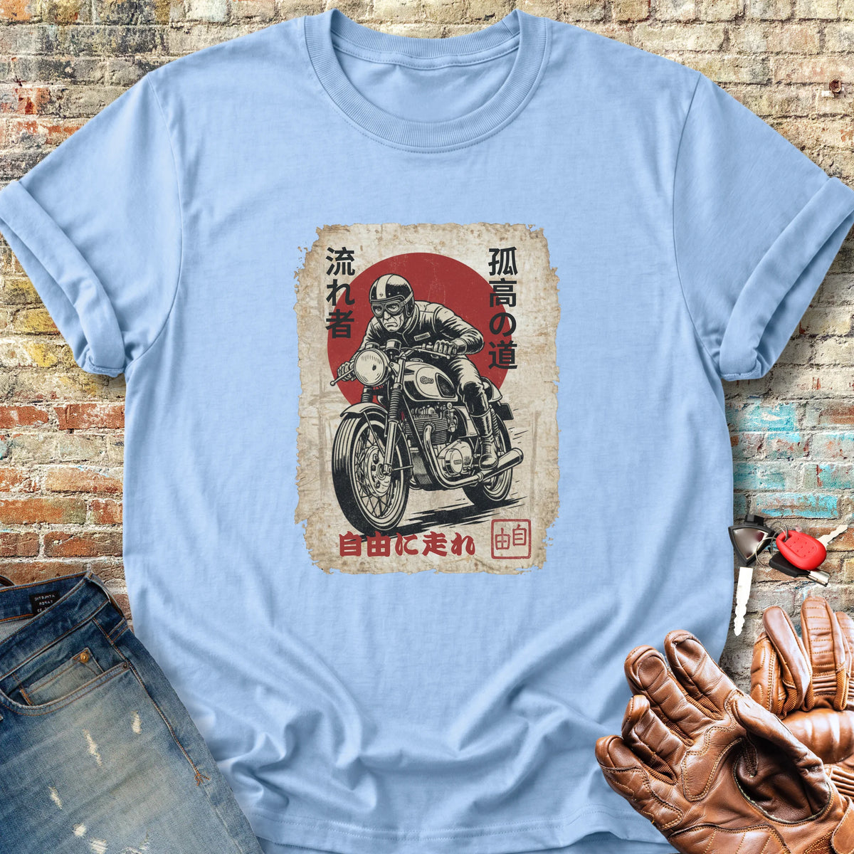 Ronin Rider Classic T-Shirt - Light Blue