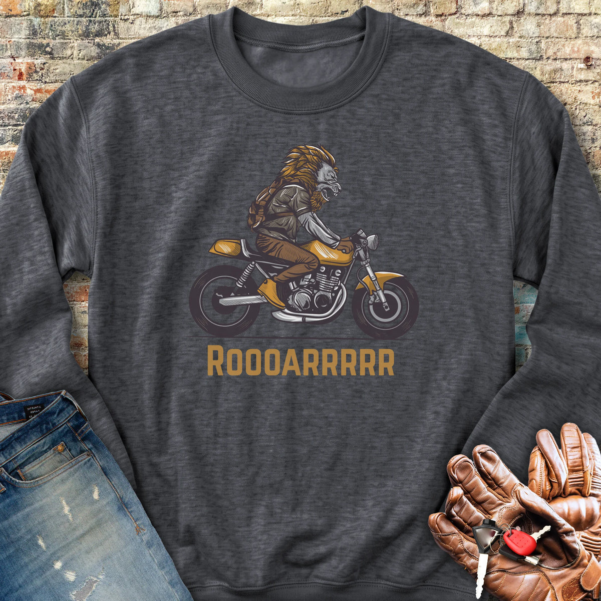 Roooarrr Sweatshirt - Dark Heather