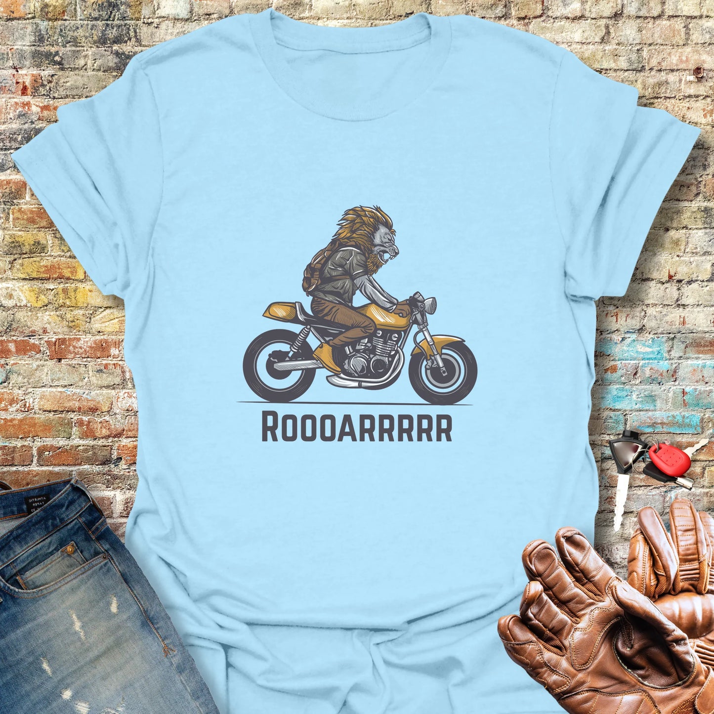 Roooarrr T-Shirt - Light Blue