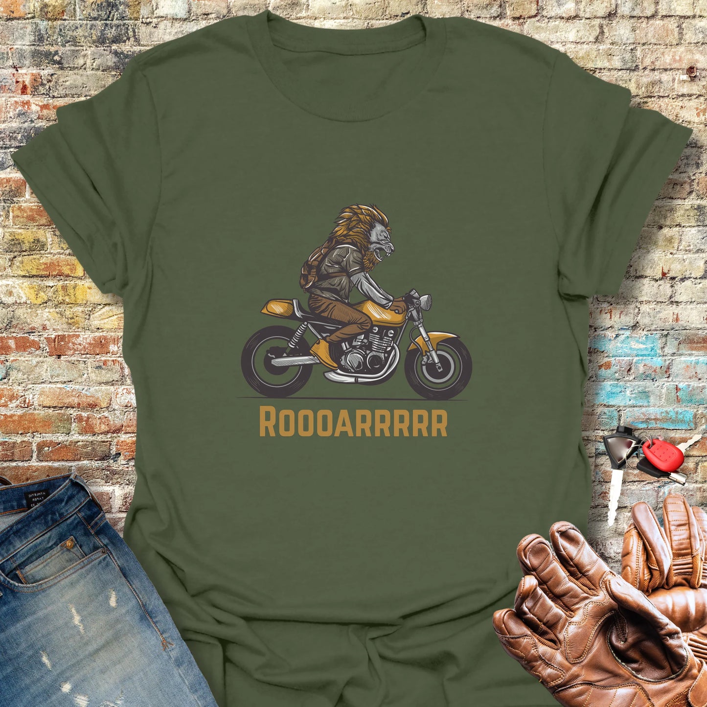 Roooarrr T-Shirt - Military Green
