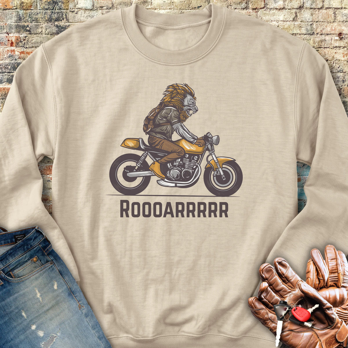 Roooarrr Sweatshirt - Sand