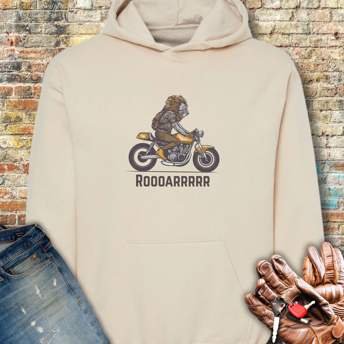 Roooarrr Hoodie - Sand