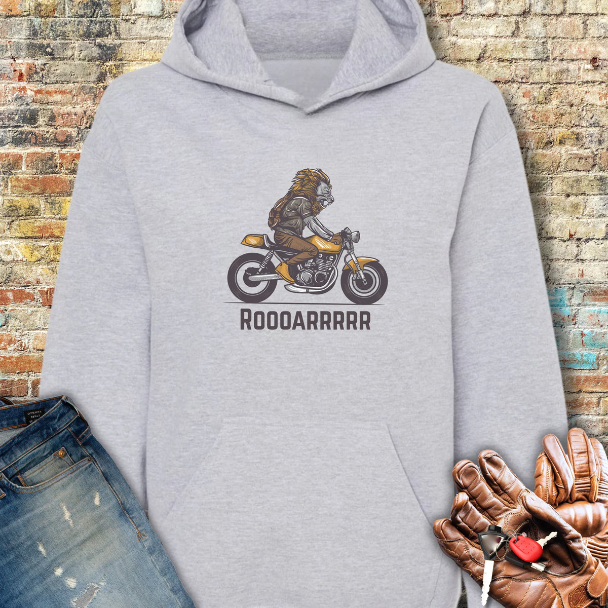 Roooarrr Hoodie - Sport Grey