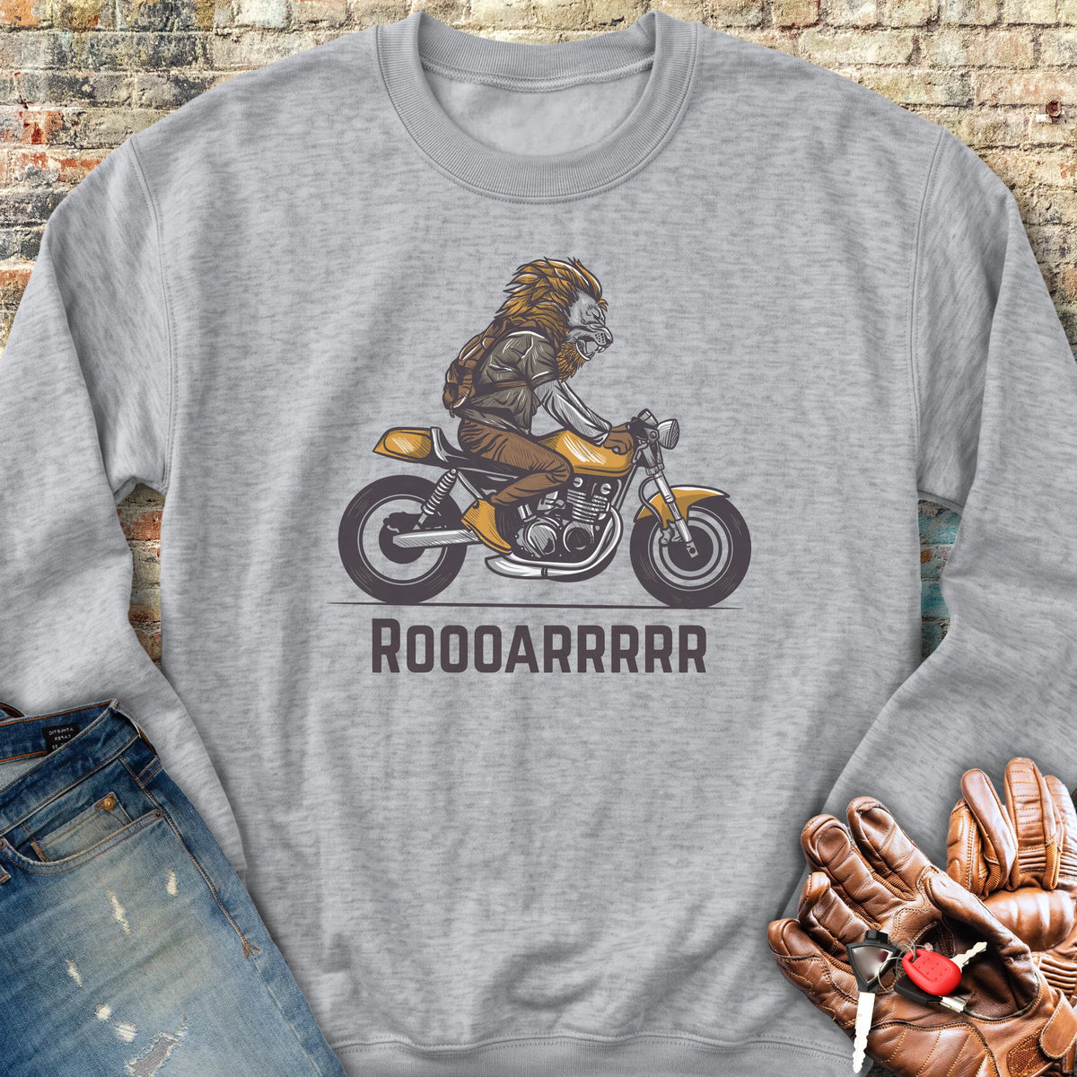 Roooarrr Sweatshirt - Sport Grey