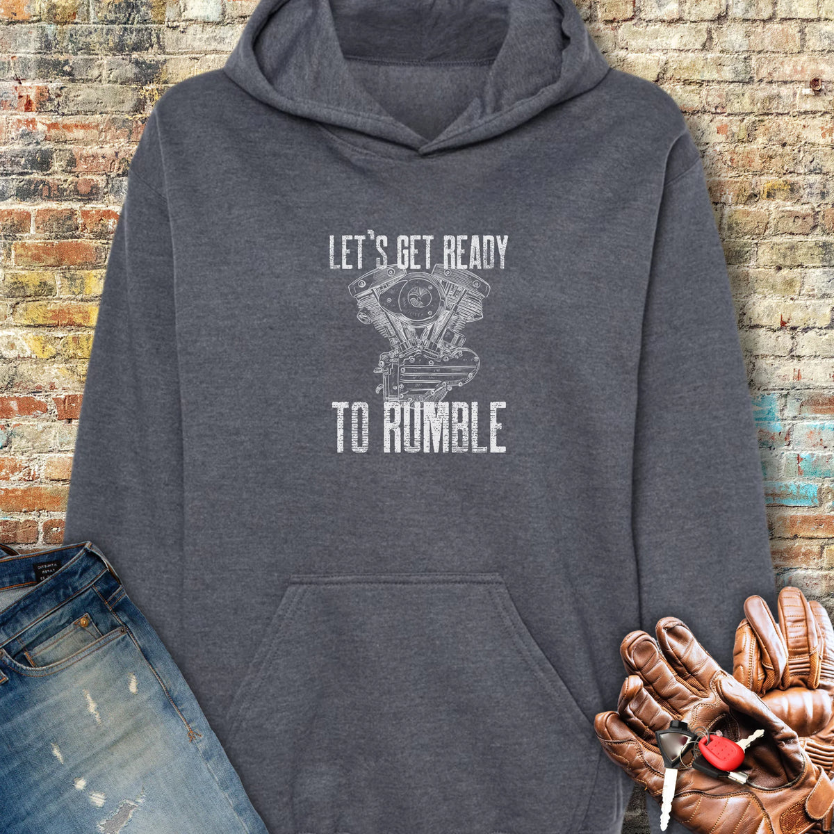 Rumble Hoodie - Dark Heather
