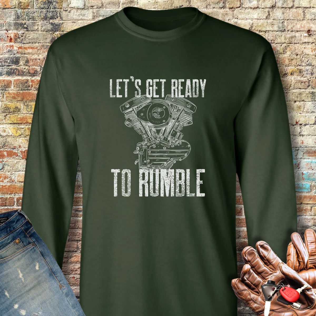 Rumble Long Sleeve T-Shirt - Forest Green