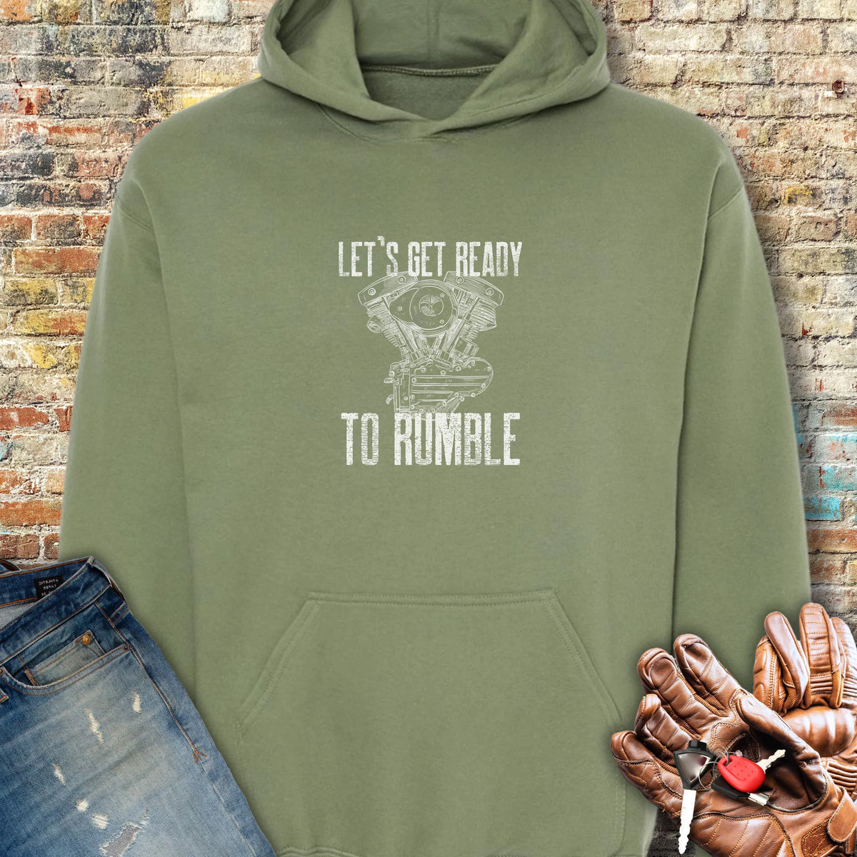 Rumble Hoodie - Military Green