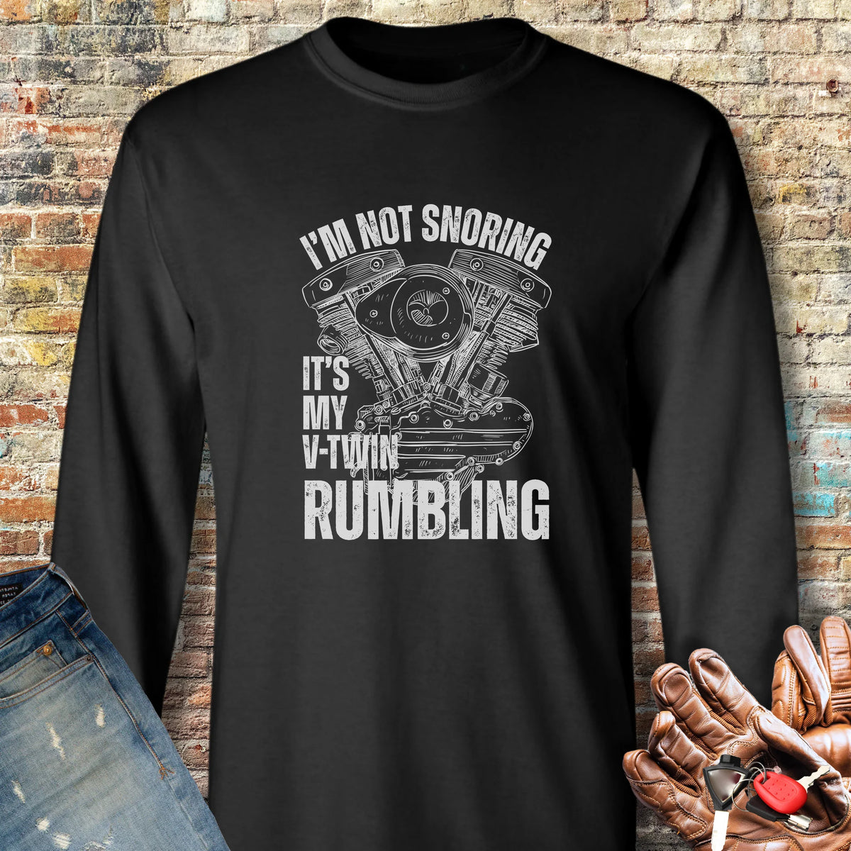 Rumbling Long Sleeve T-Shirt - Black