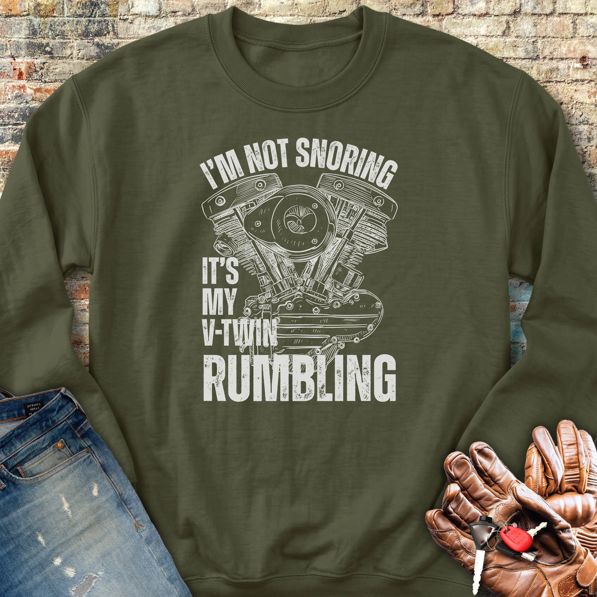 Rumbling Sweatshirt - Military Green