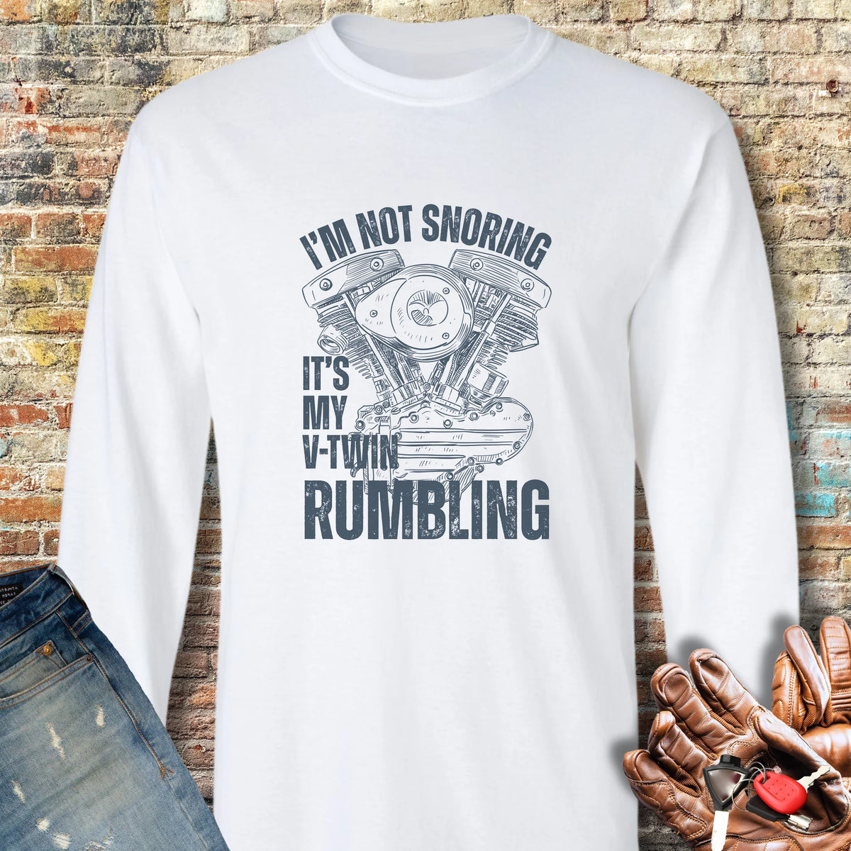 Rumbling Long Sleeve T-Shirt - White