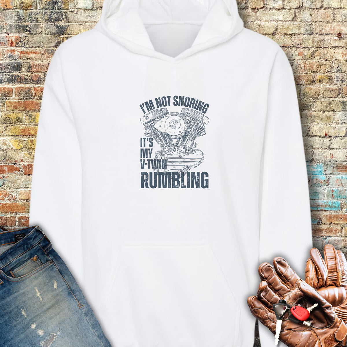 Rumbling Hoodie - White