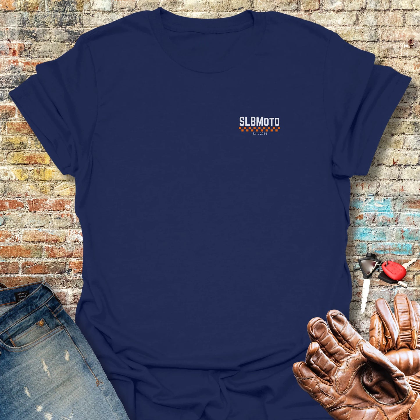SLBMoto Logo T-Shirt - Navy